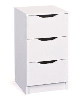 Intermeble komoda Westa 41,2 x 40 x 71,3 cm, matná biela